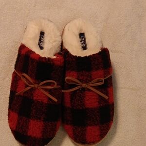 Cozy Plaid Fuzzy Slippers